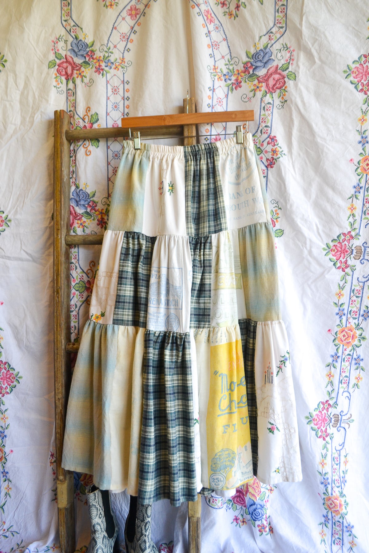 Tiered Patch Work Skirt | Fairy Bread | Small