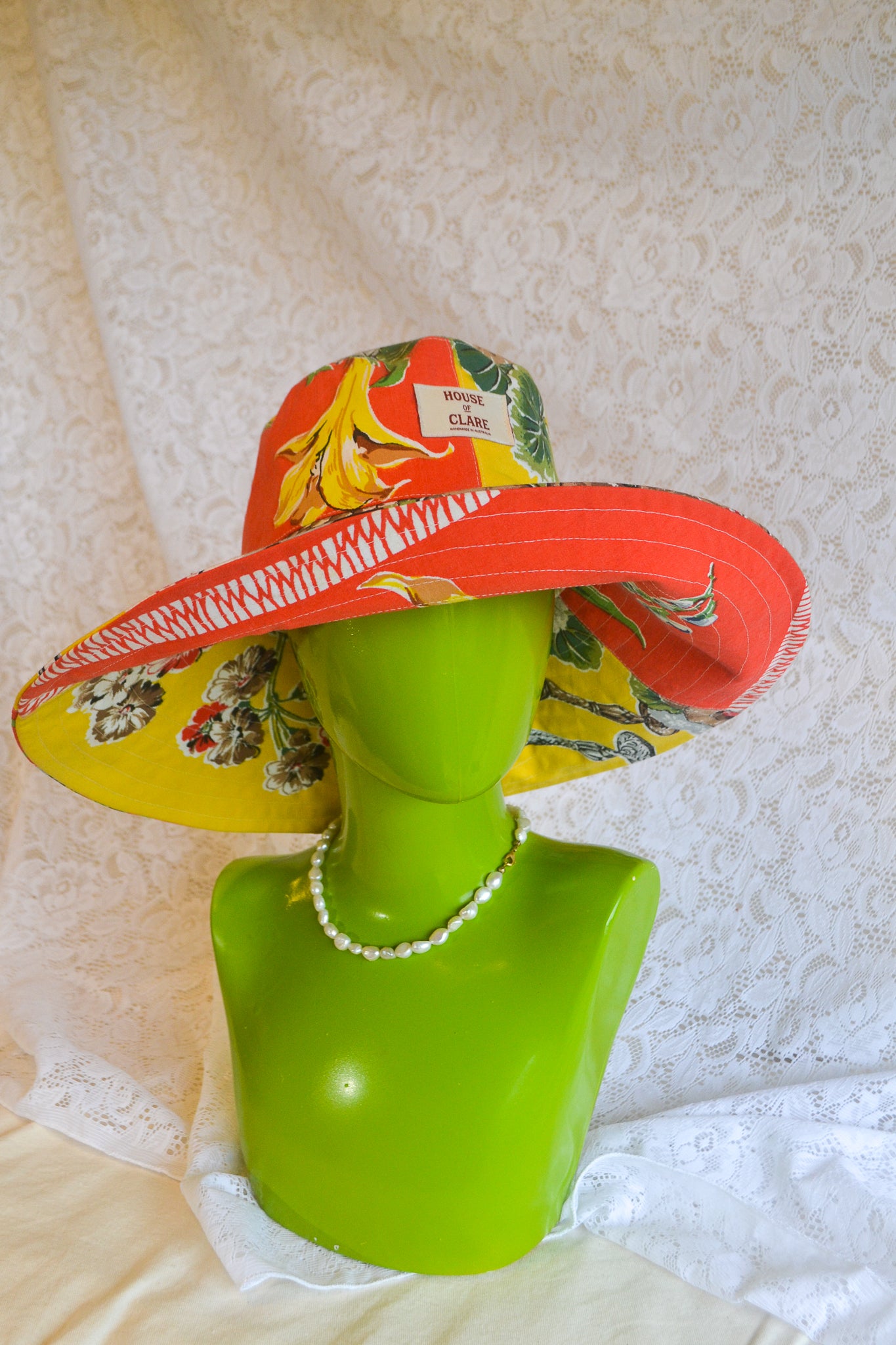 Wide Brim Hat | Fruit Punch | Large