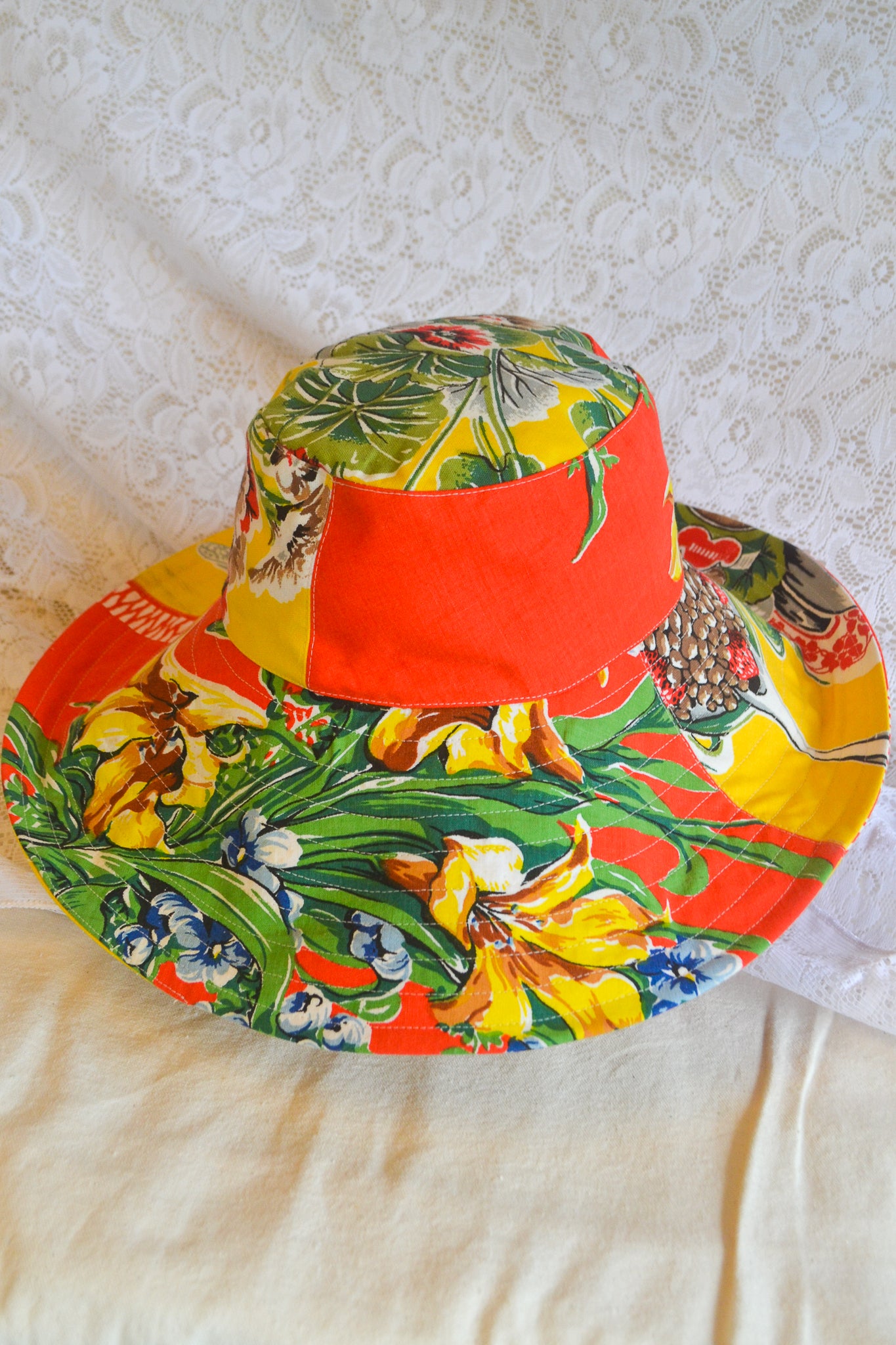 Wide Brim Hat | Fruit Punch | Large