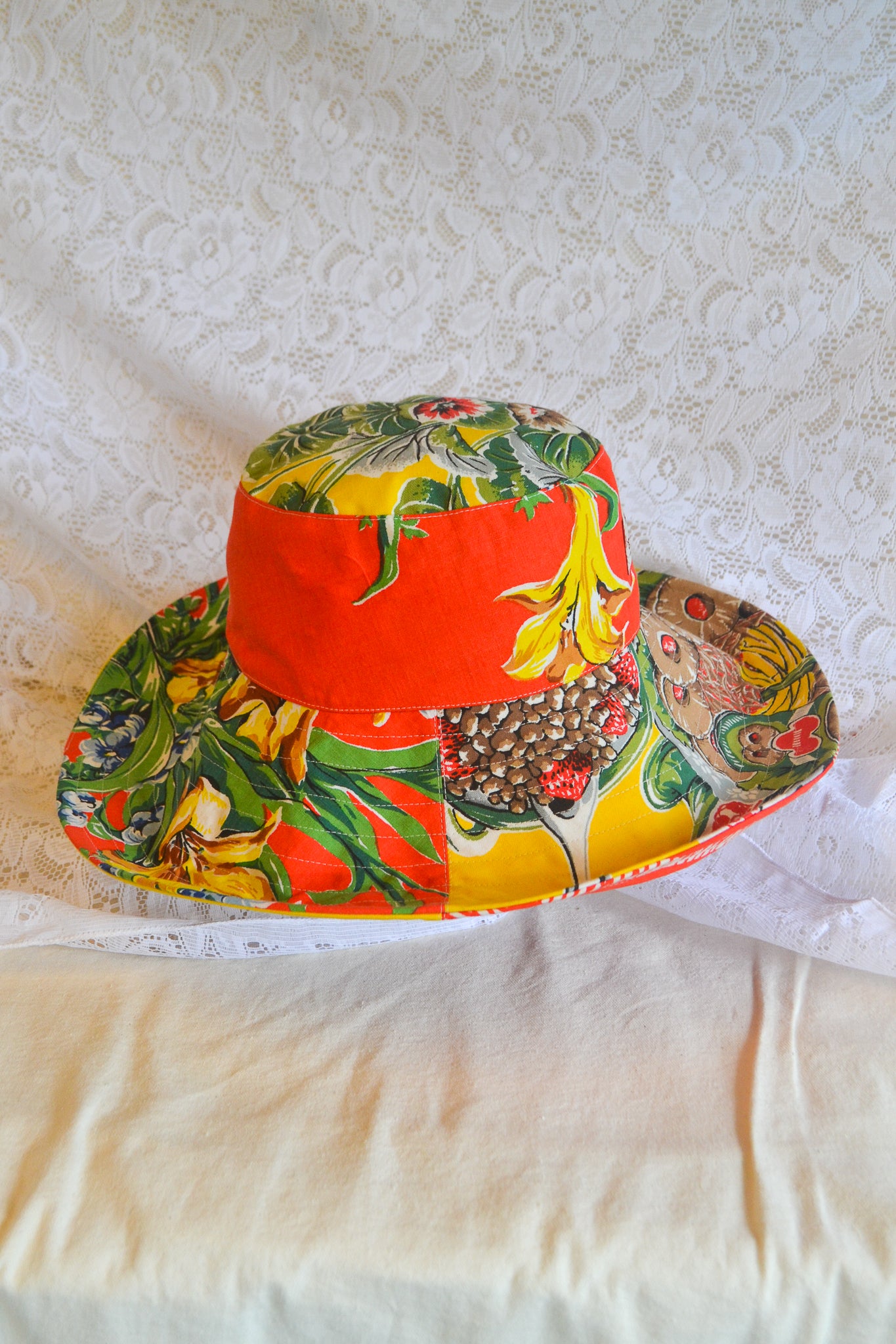Wide Brim Hat | Fruit Punch | Large