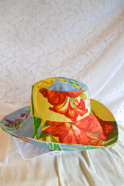 Wide Brim Hat | Garden Flower | XLarge