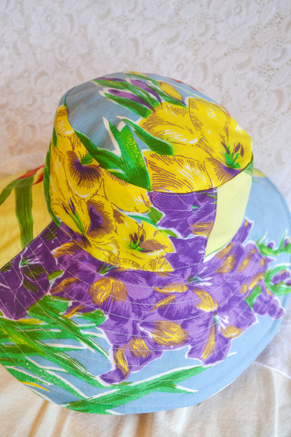 Wide Brim Hat | Garden Flower | XLarge