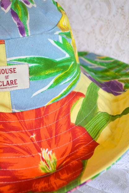 Wide Brim Hat | Garden Flower | XLarge
