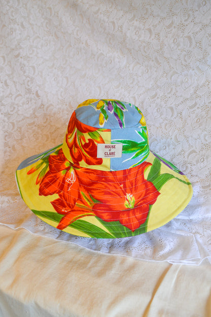 Wide Brim Hat | Garden Flower | XLarge