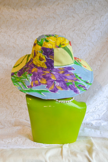 Wide Brim Hat | Garden Flower | XLarge