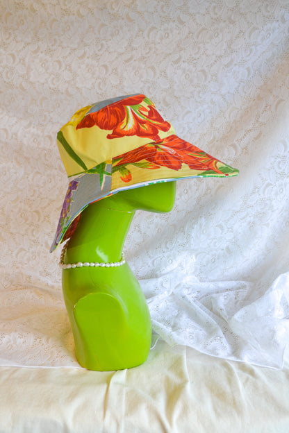 Wide Brim Hat | Garden Flower | XLarge