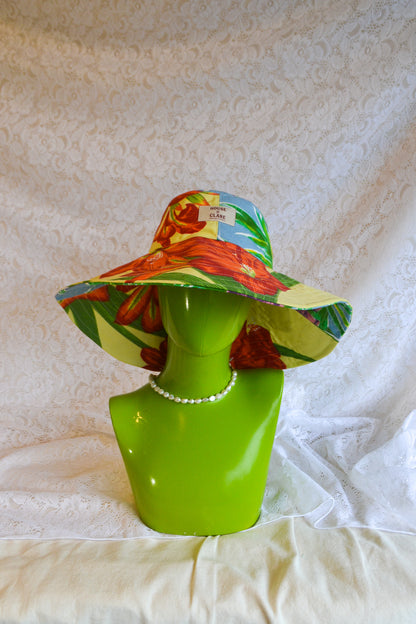 Wide Brim Hat | Garden Flower | XLarge