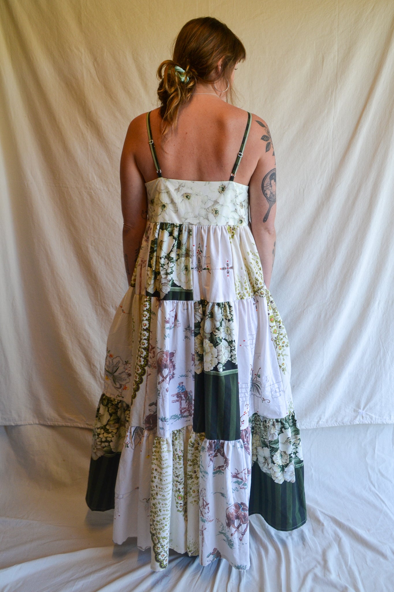Dress Patchwork | Green | Medium