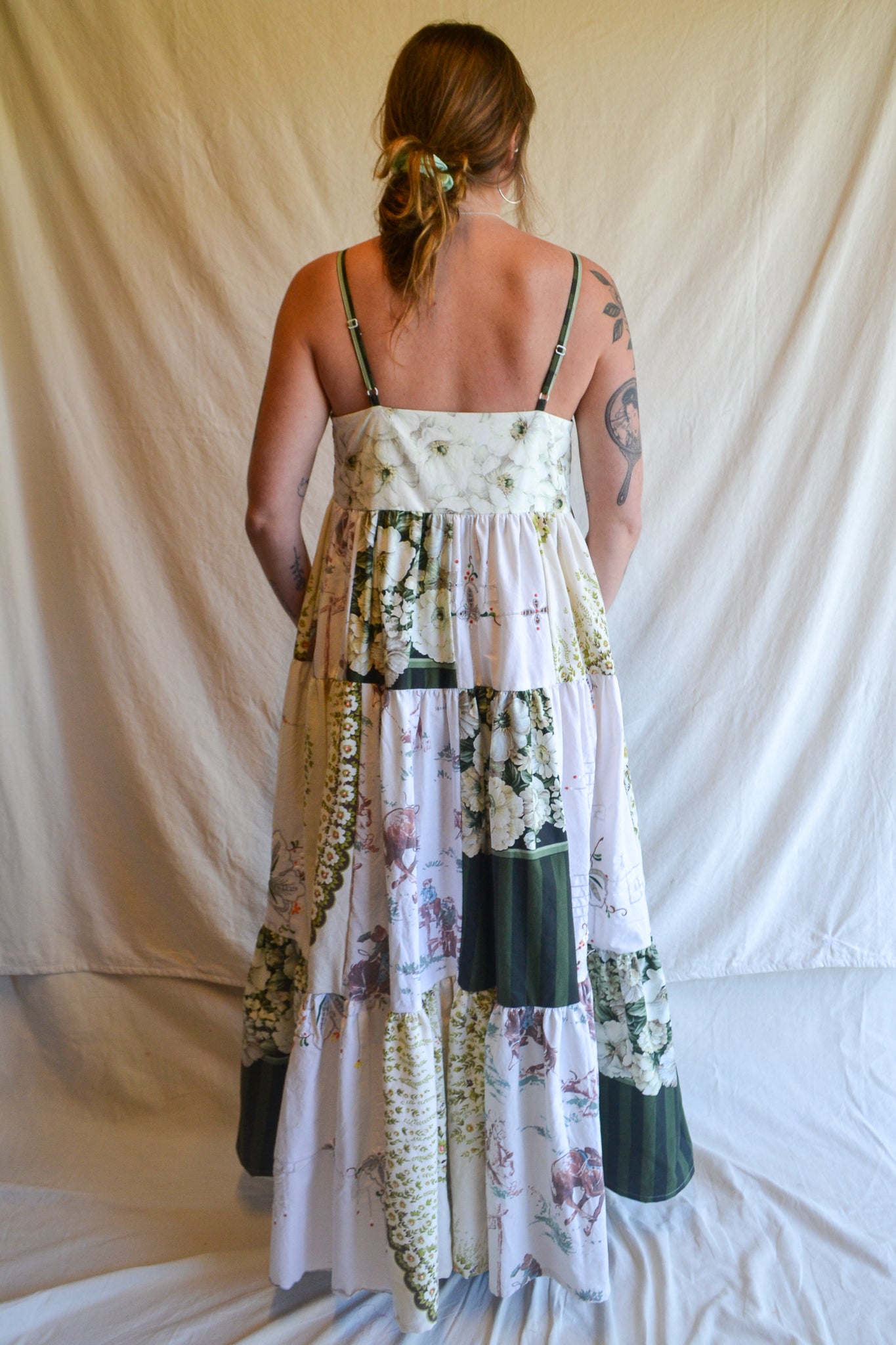 Dress Patchwork | Green | Medium