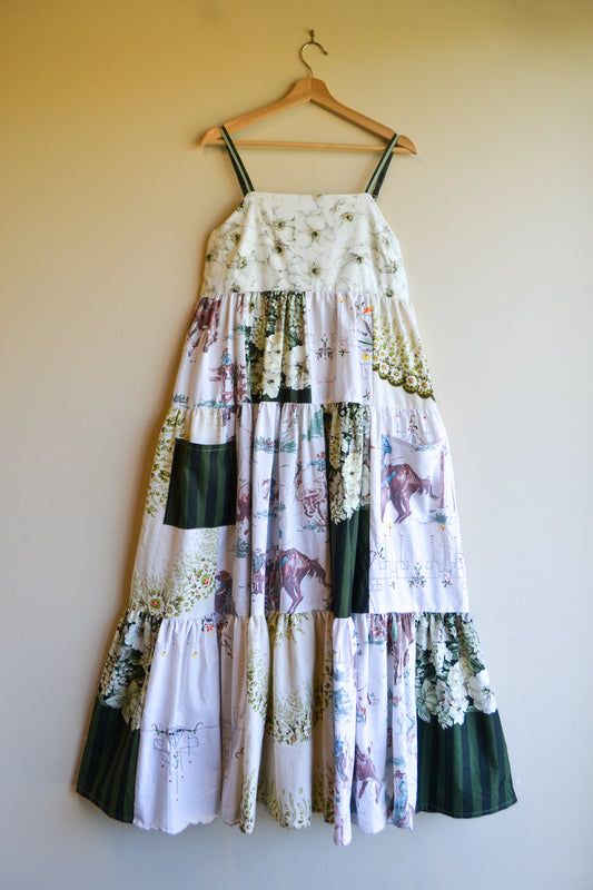 Dress Patchwork | Green | Medium