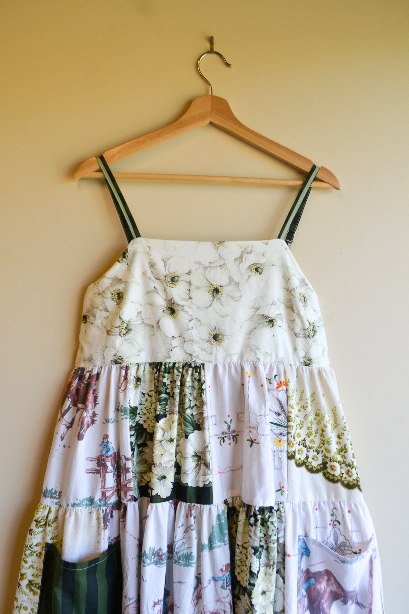 Dress Patchwork | Green | Medium
