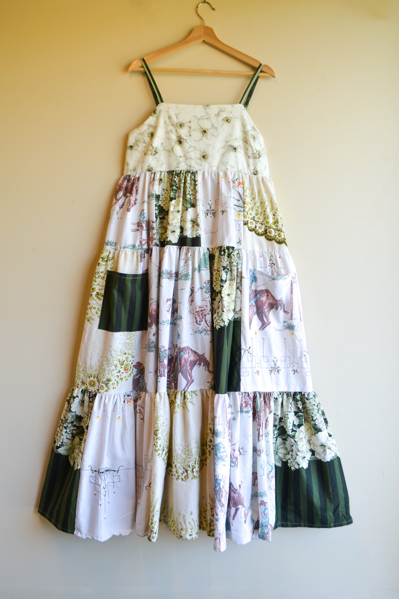 Dress Patchwork | Green | Medium