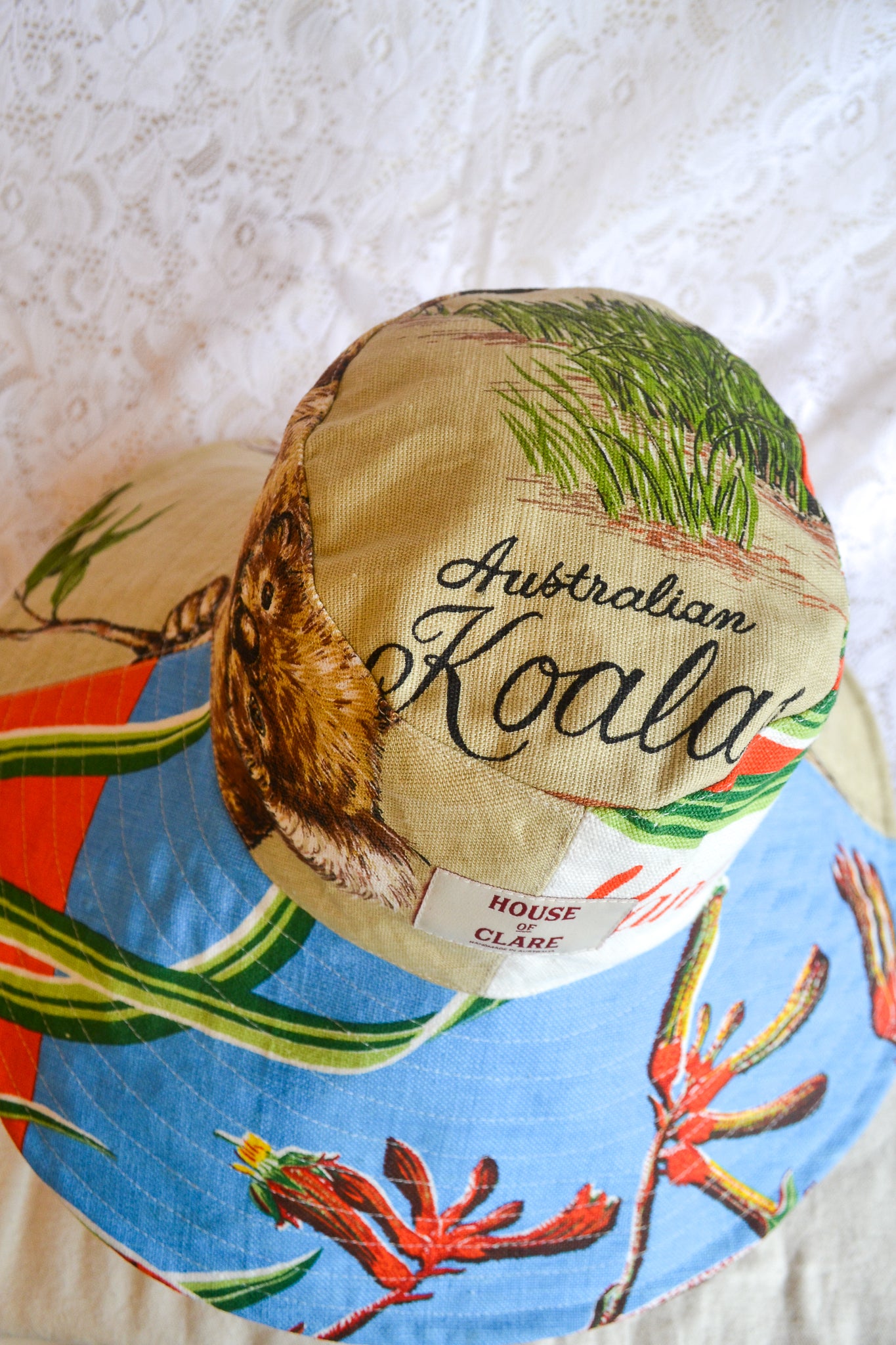 Wide Brim Hat | Kangaroo Koala | Large