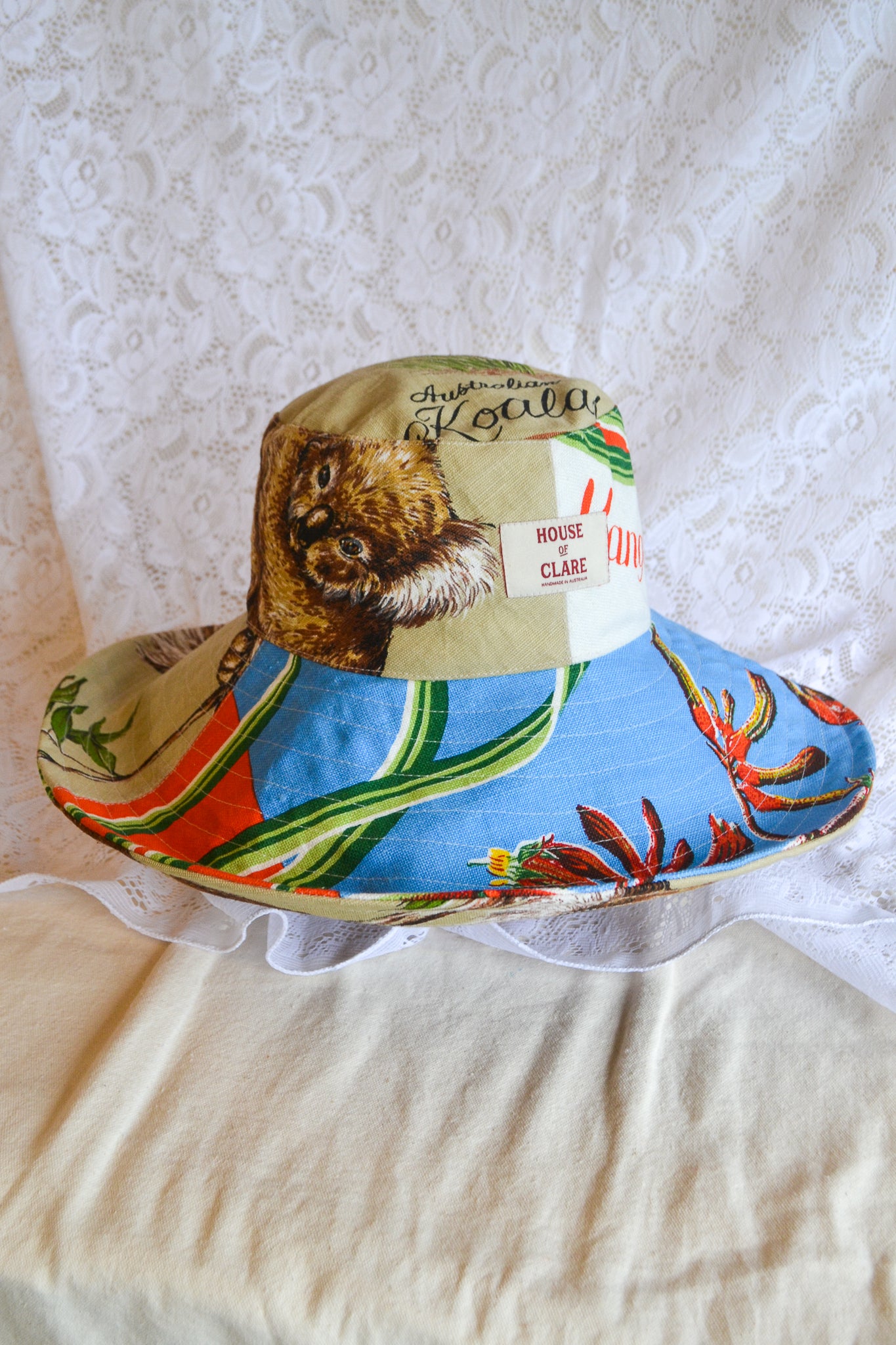 Wide Brim Hat | Kangaroo Koala | Large