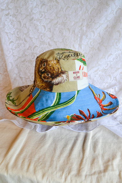 Wide Brim Hat | Kangaroo Koala | Large