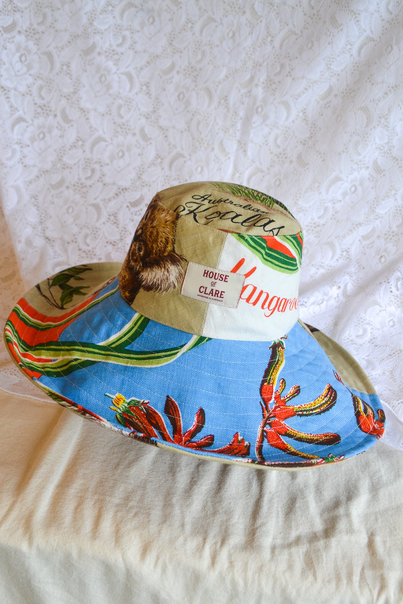 Wide Brim Hat | Kangaroo Koala | Large