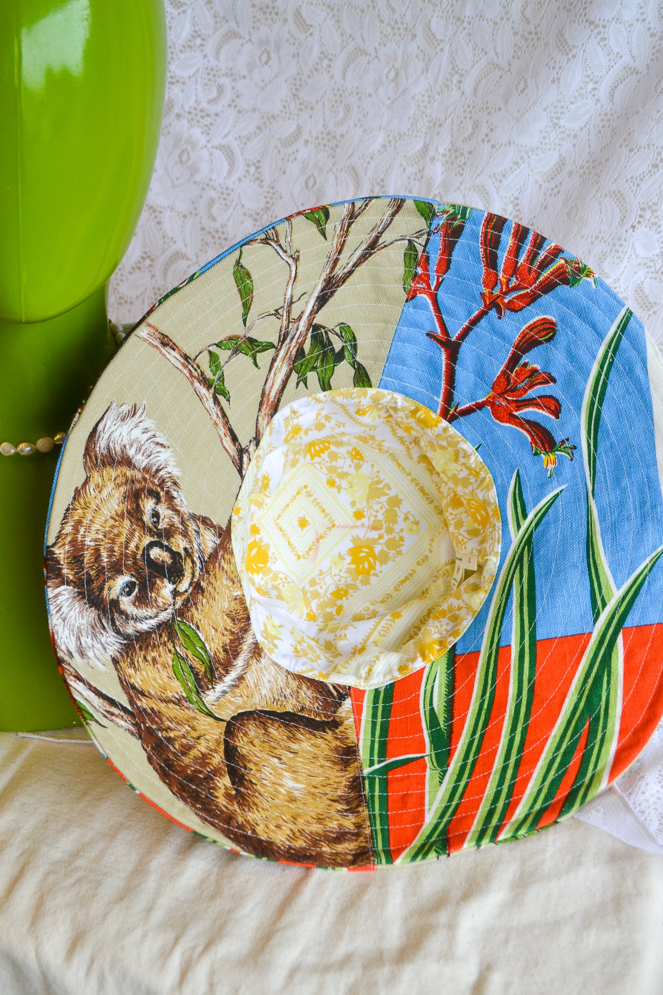 Wide Brim Hat | Kangaroo Koala | Large
