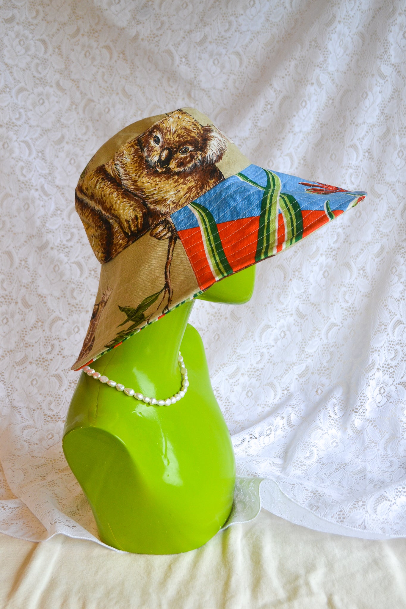 Wide Brim Hat | Kangaroo Koala | Large