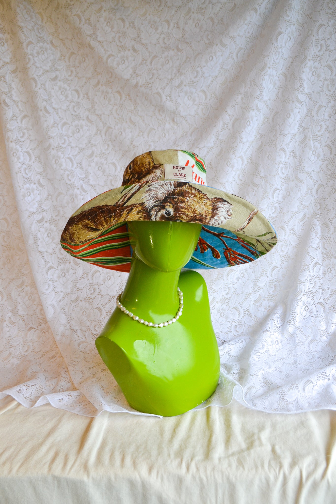 Wide Brim Hat | Kangaroo Koala | Large
