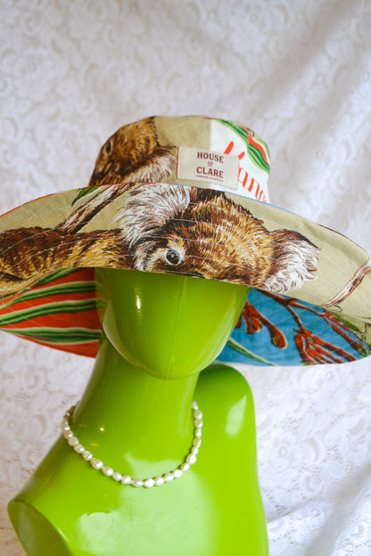 Wide Brim Hat | Kangaroo Koala | Large