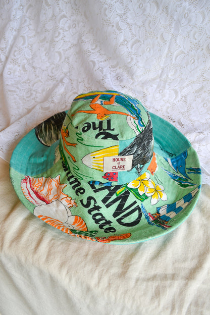 Wide Brim Hat | Ocean | Medium