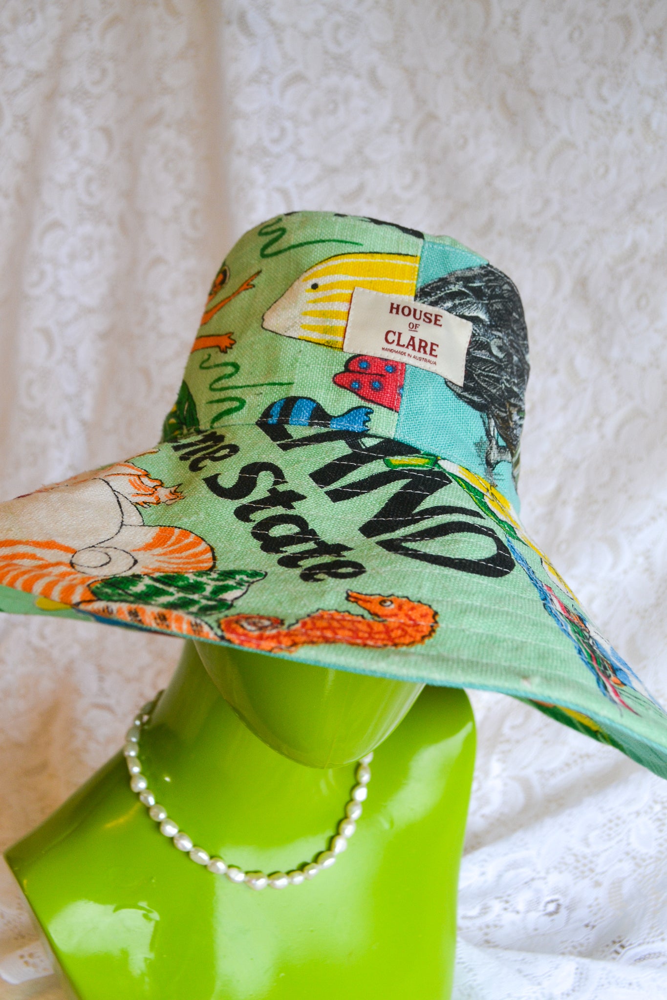 Wide Brim Hat | Ocean | Medium