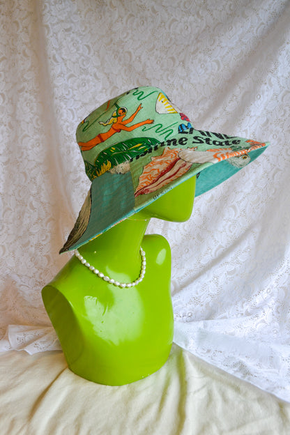 Wide Brim Hat | Ocean | Medium