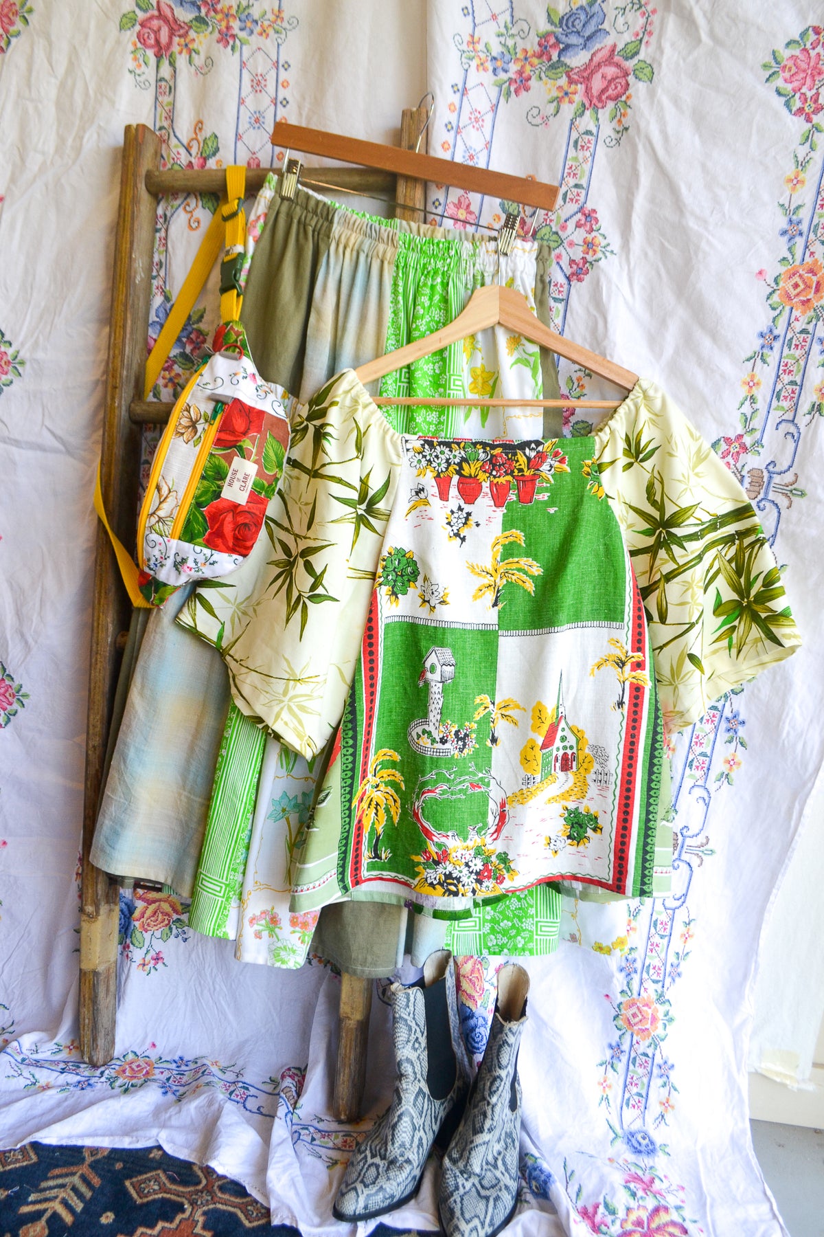 Tiered Patch Work Skirt | Spring | Medium