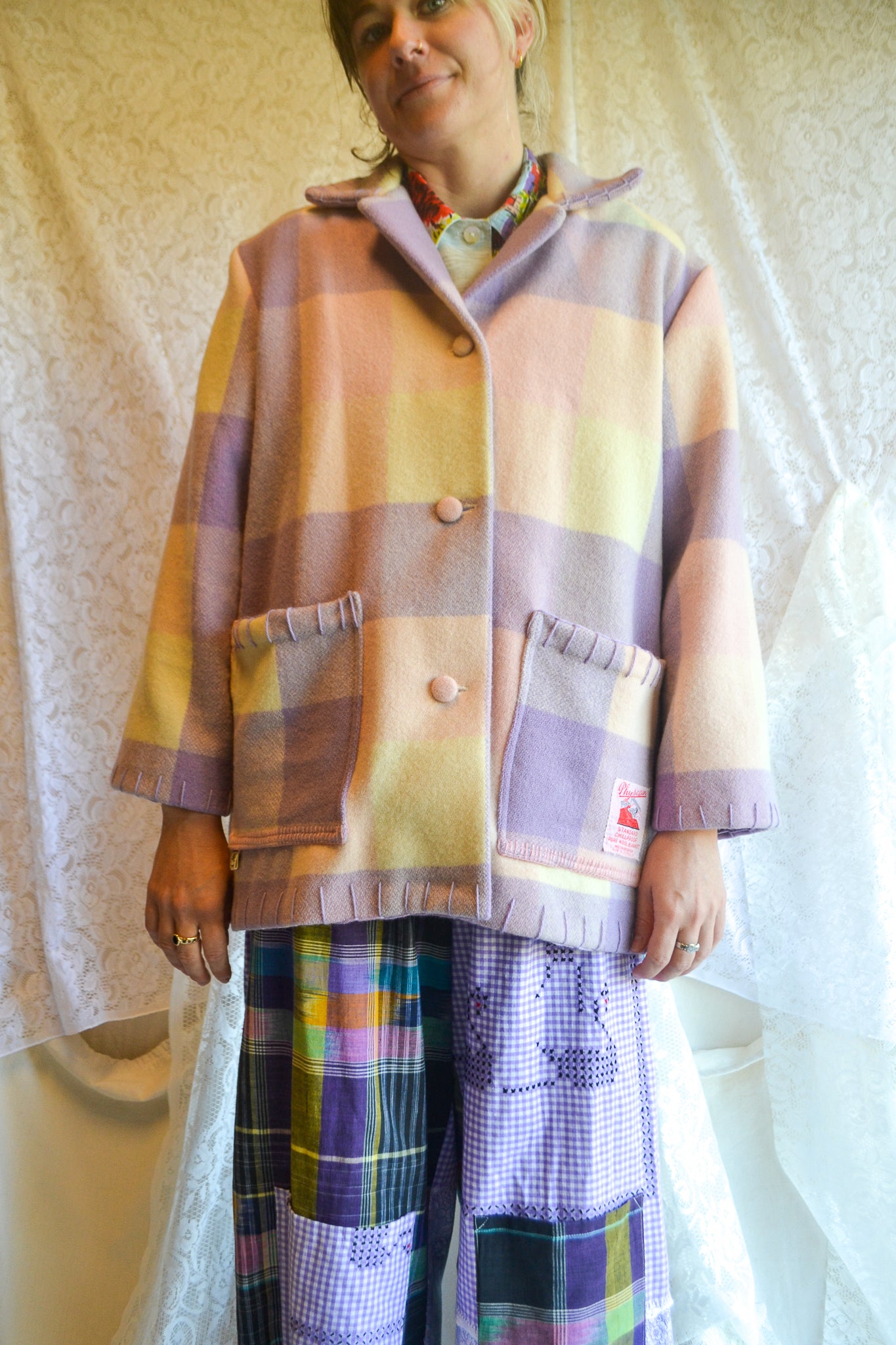 Coat | Purple | Wool | Small- Medium