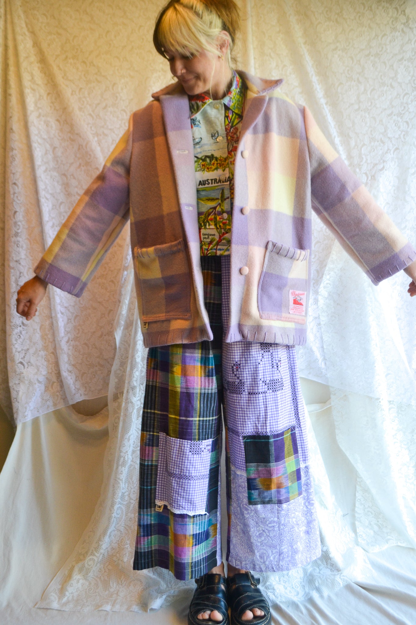 Coat | Purple | Wool | Small- Medium