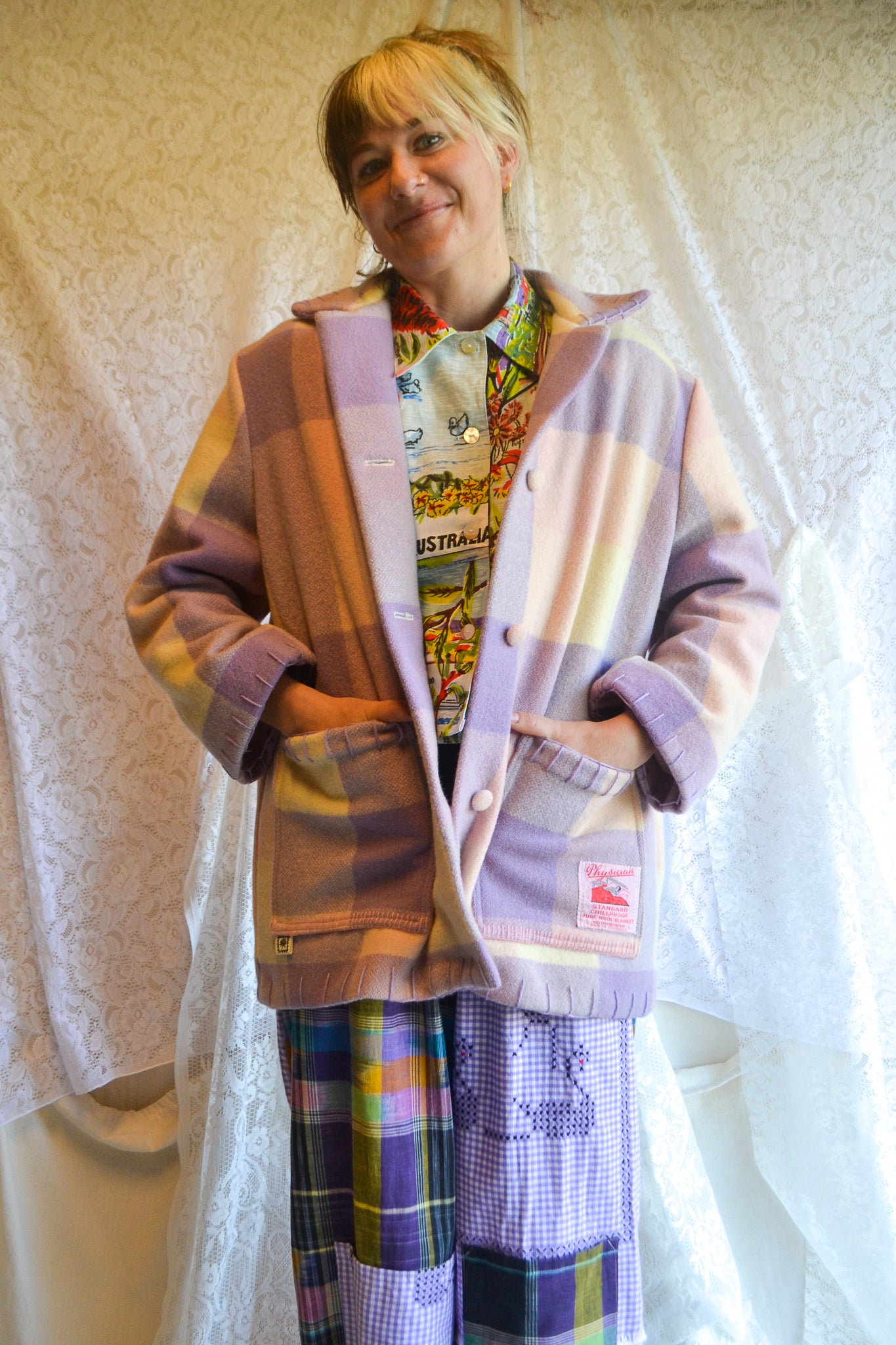 Coat | Purple | Wool | Small- Medium
