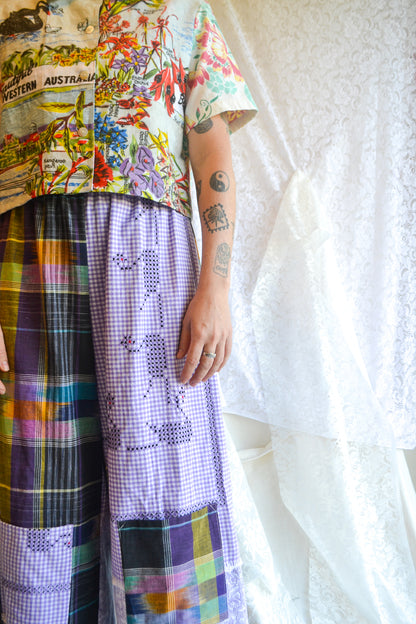 Long Patch Pant | Purple Patch | Small