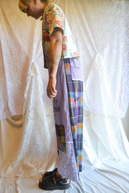 Long Patch Pant | Purple Patch | Small