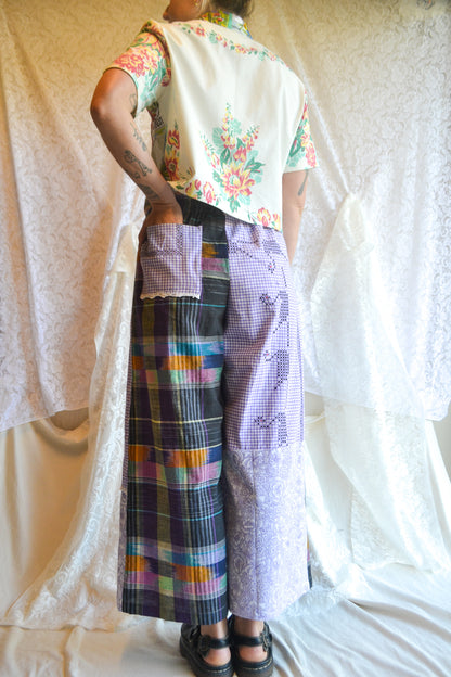 Long Patch Pant | Purple Patch | Small