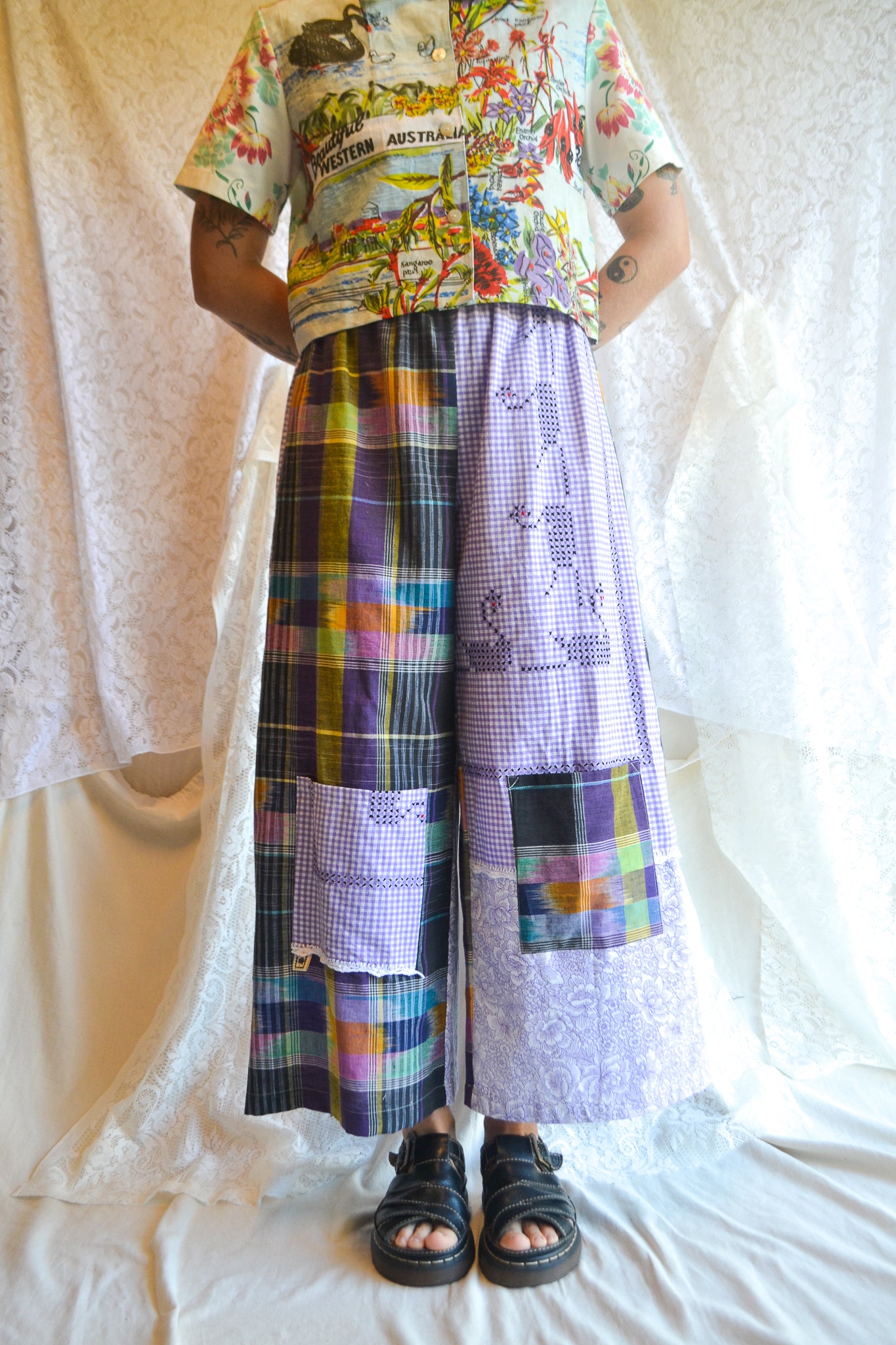 Long Patch Pant | Purple Patch | Small
