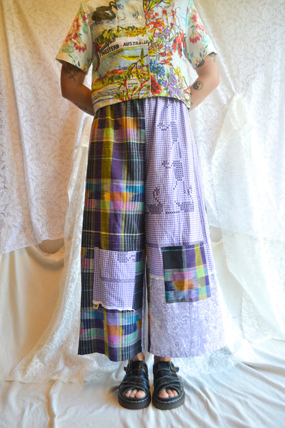 Long Patch Pant | Purple Patch | Small