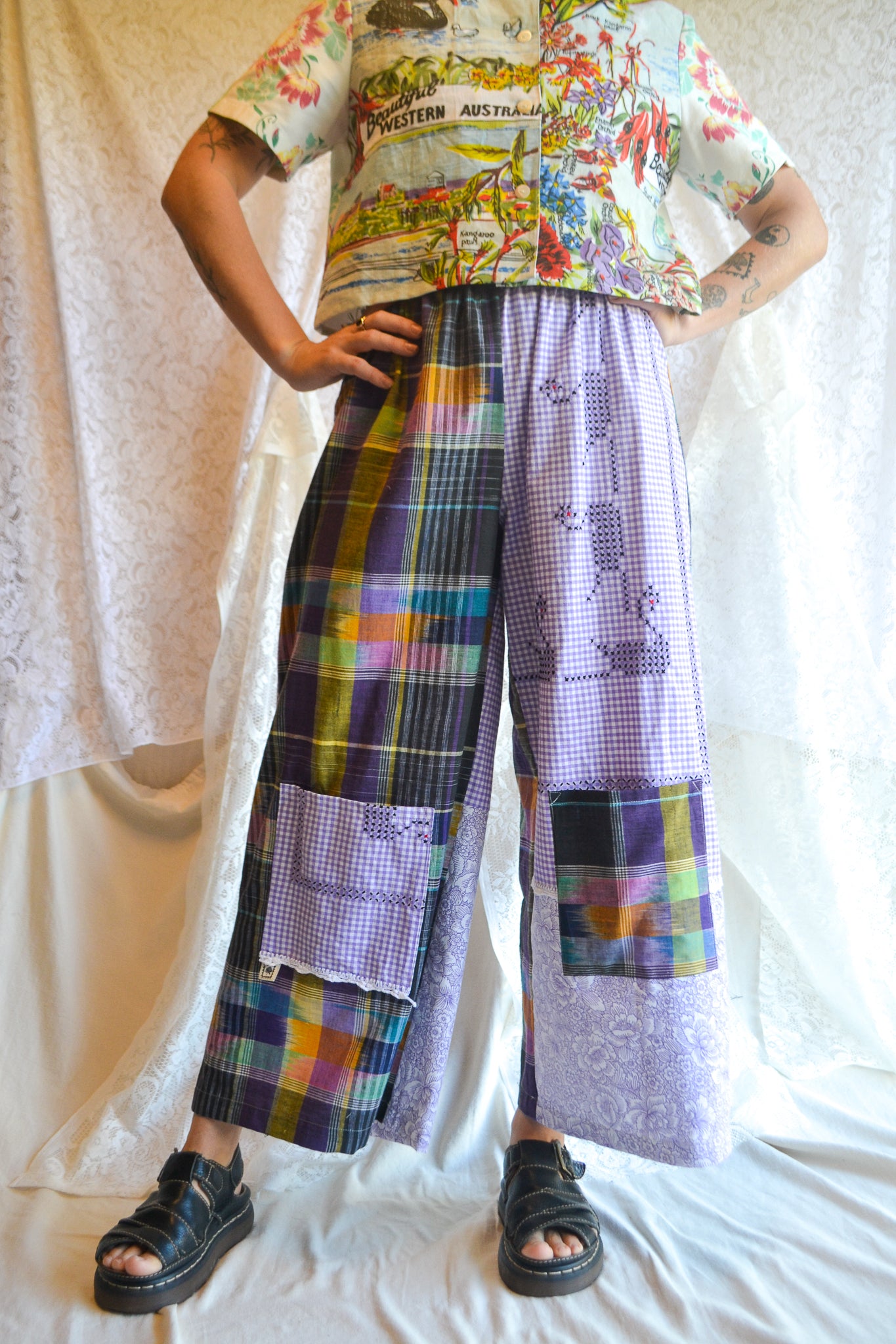 Long Patch Pant | Purple Patch | Small