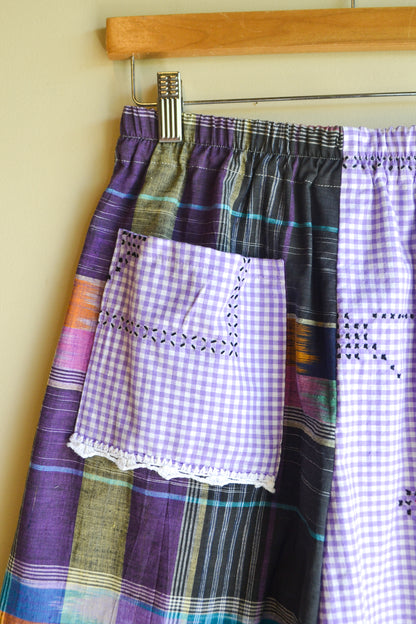 Long Patch Pant | Purple Patch | Small