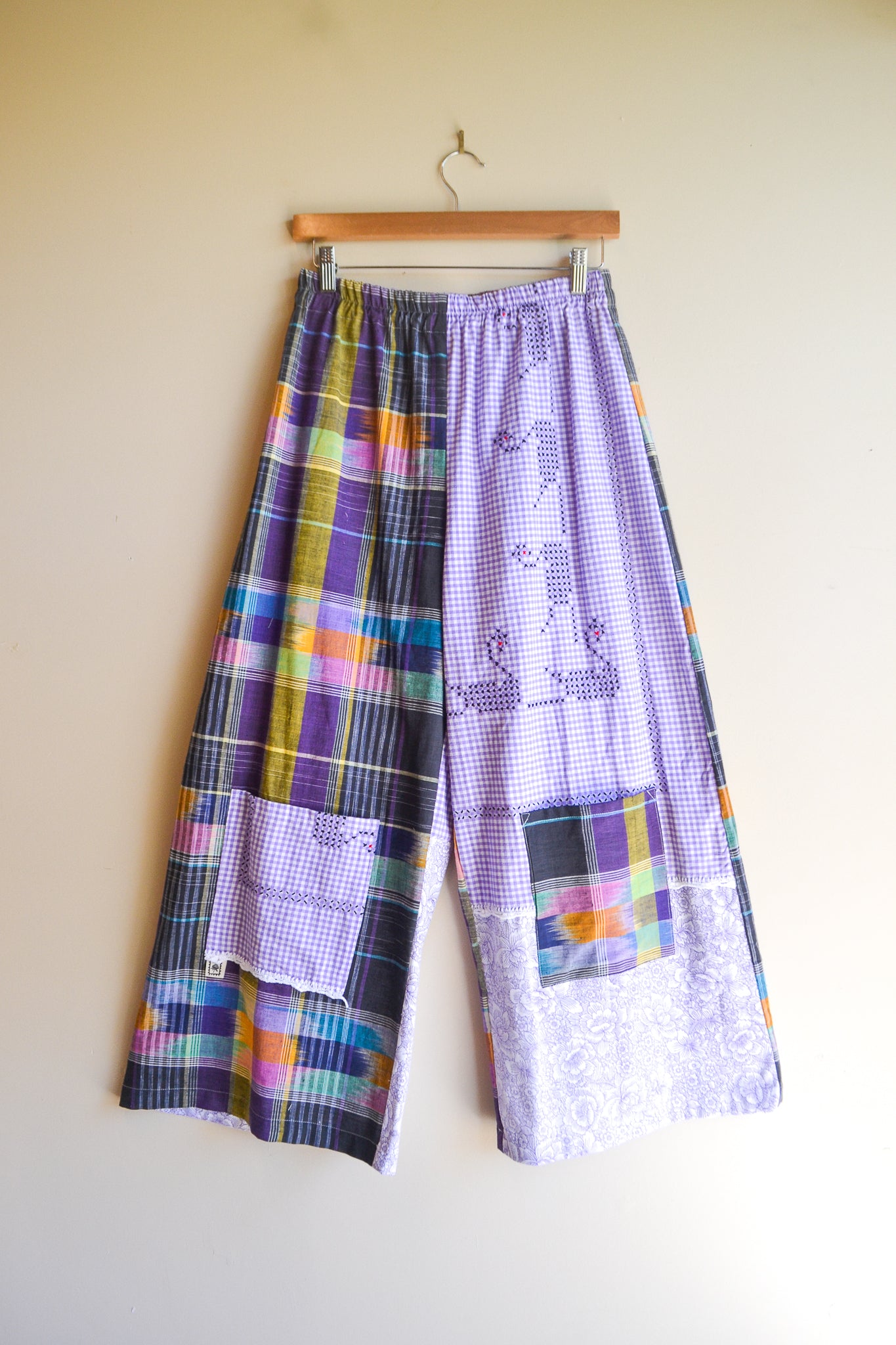 Long Patch Pant | Purple Patch | Small
