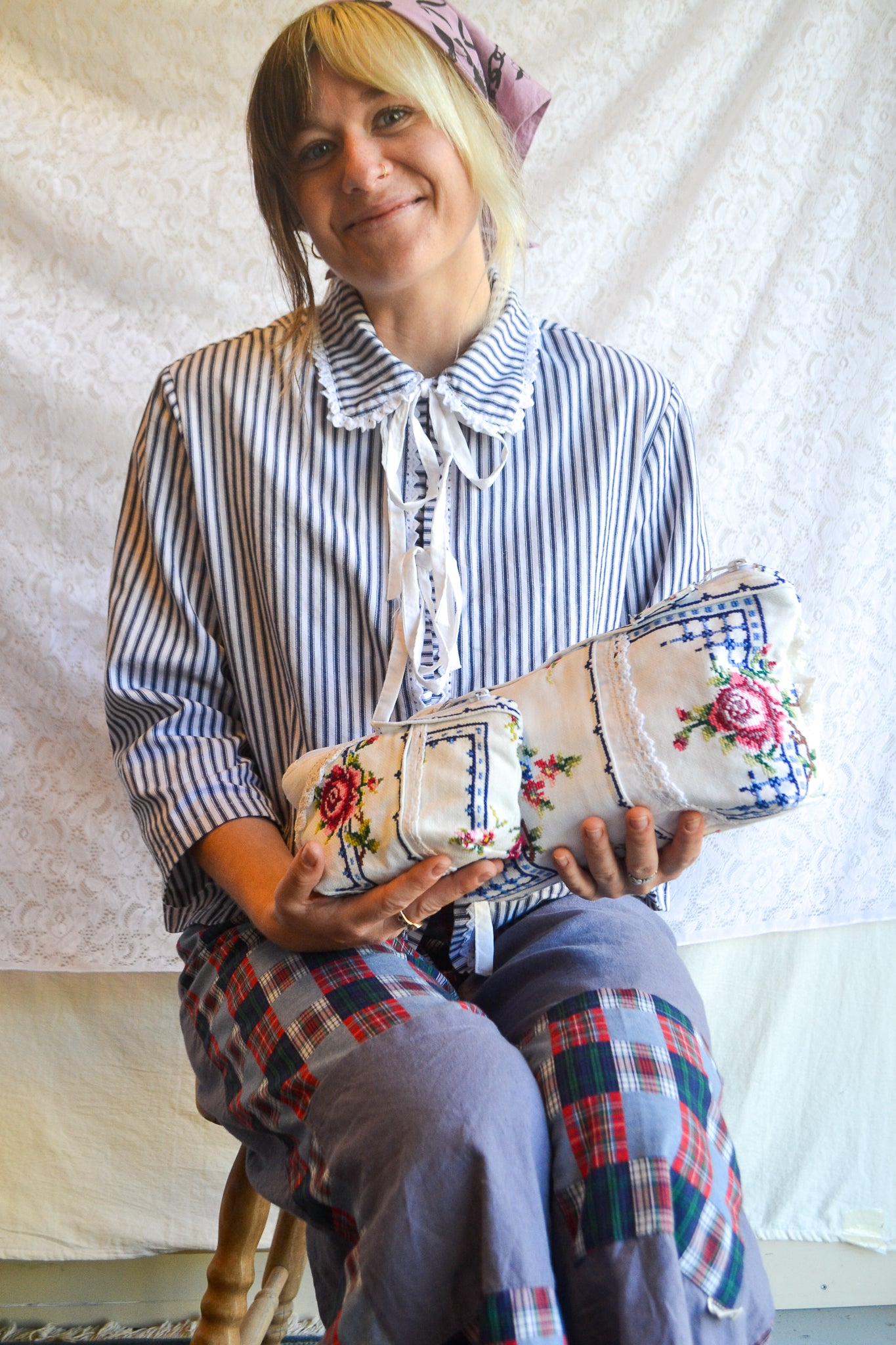 Doily Purse Set | Garden