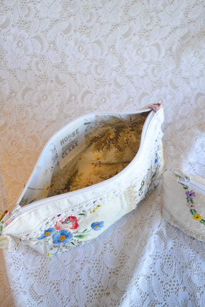 Doily Purse Set | Blue Flower