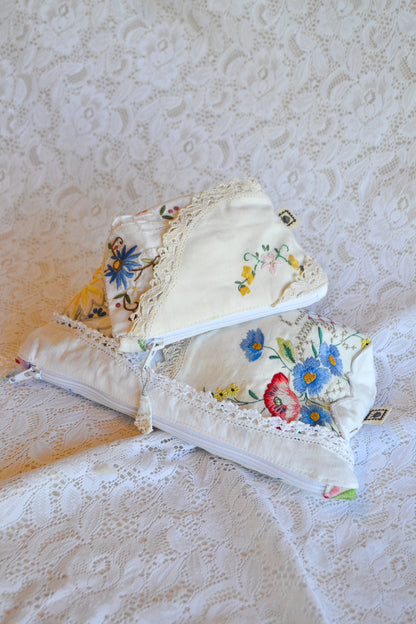 Doily Purse Set | Blue Flower