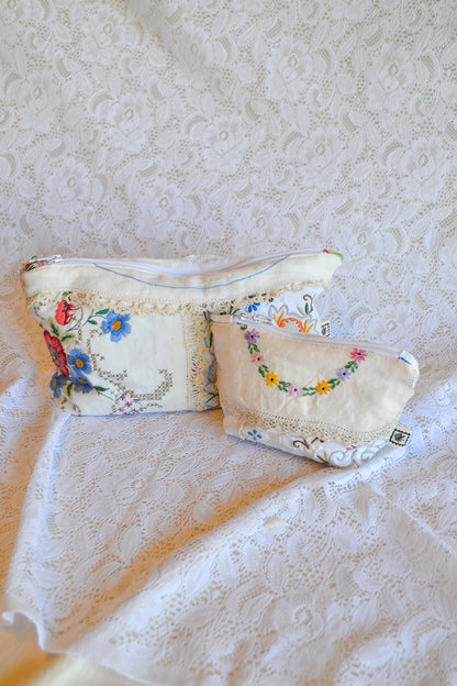 Doily Purse Set | Blue Flower