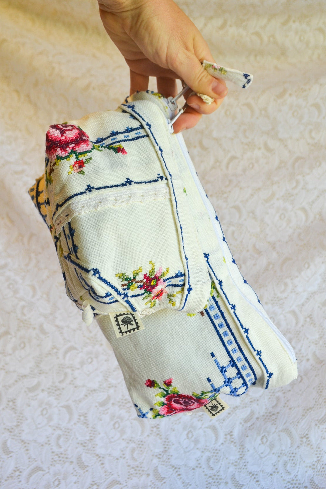 Doily Purse Set | Rose Pearl