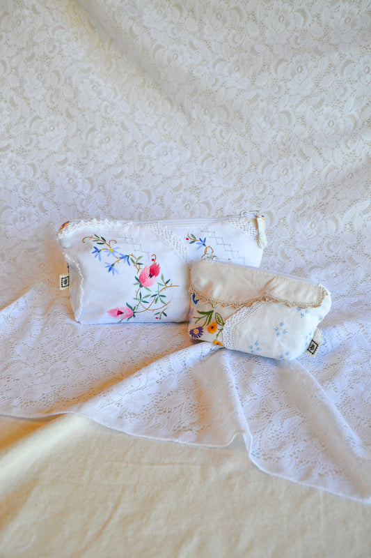 Doily Purse Set | Blue Vine