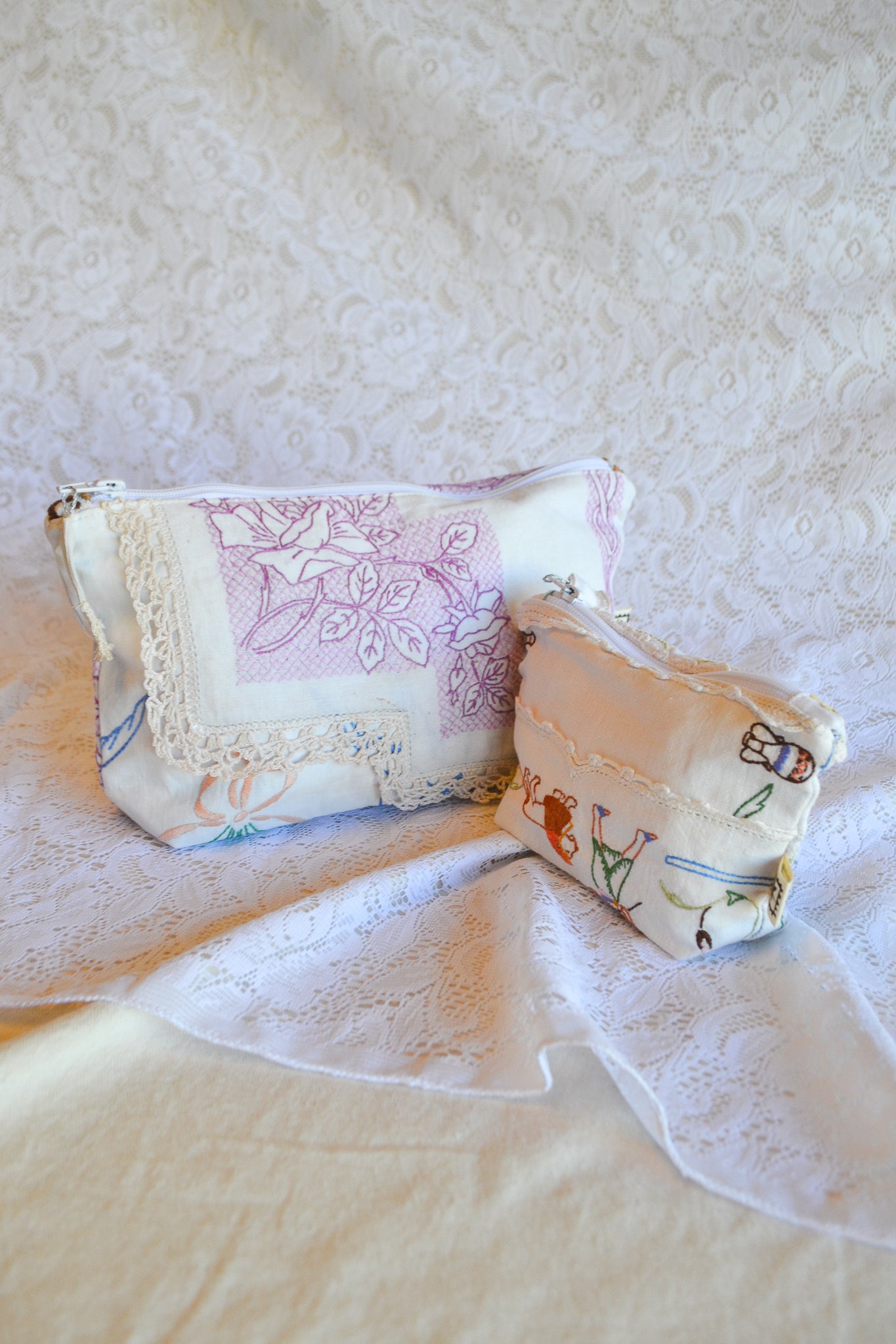 Doily Purse Set | Purple Fence
