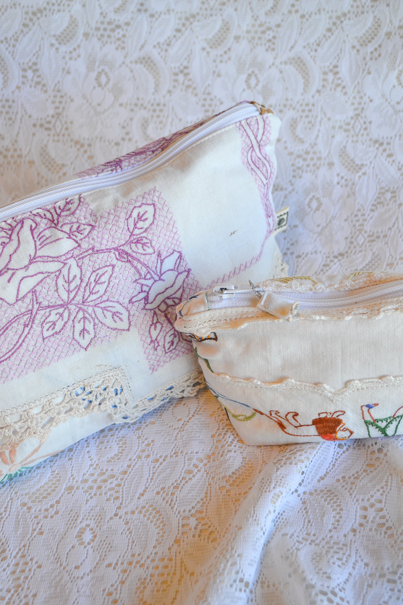 Doily Purse Set | Purple Fence
