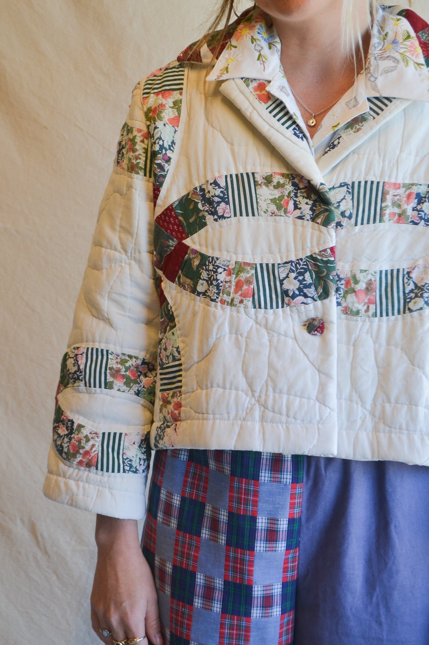 Coat Jacket | Quilt Block | Medium