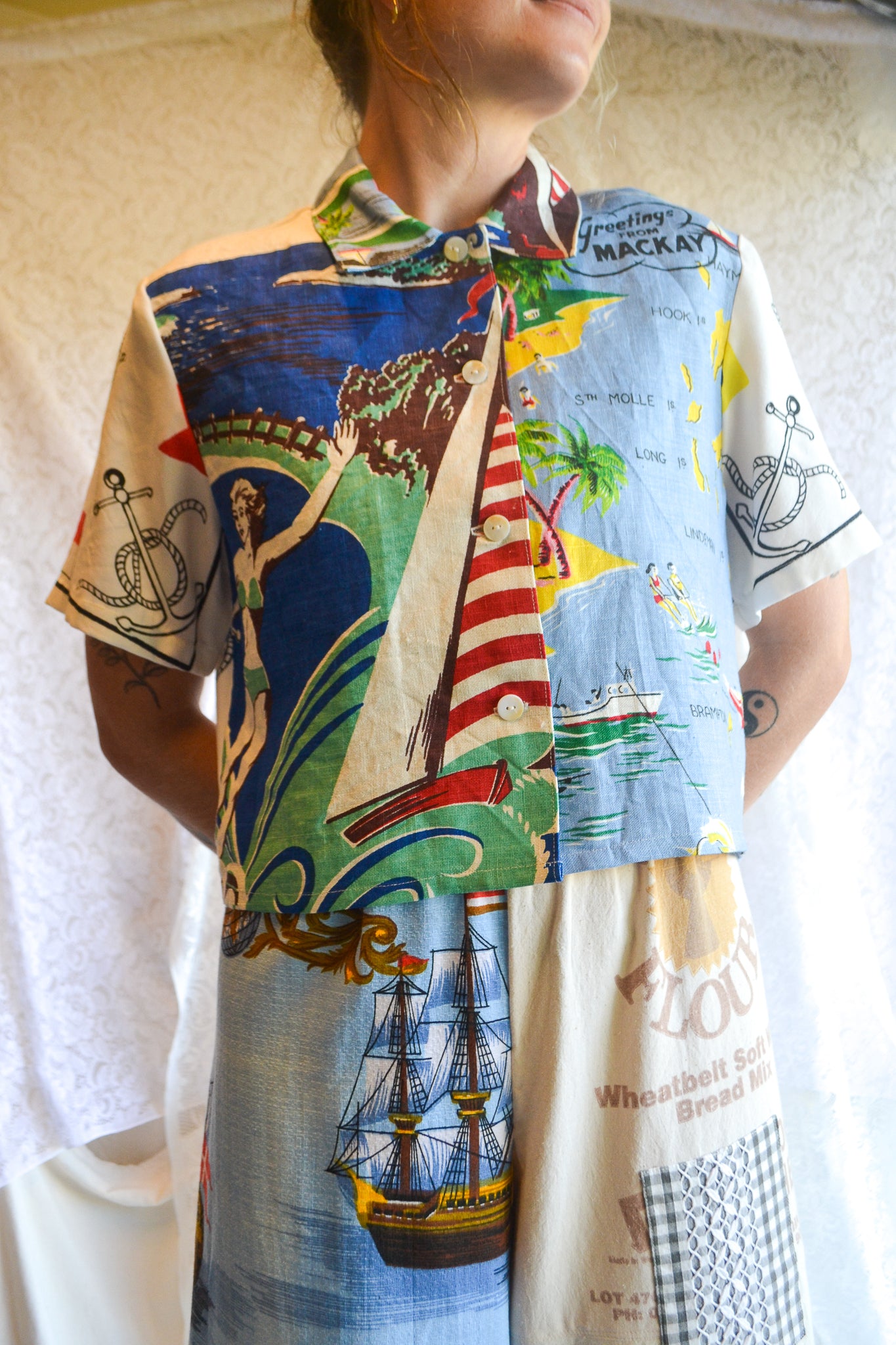 Button Up Shirt | Sail away | Medium