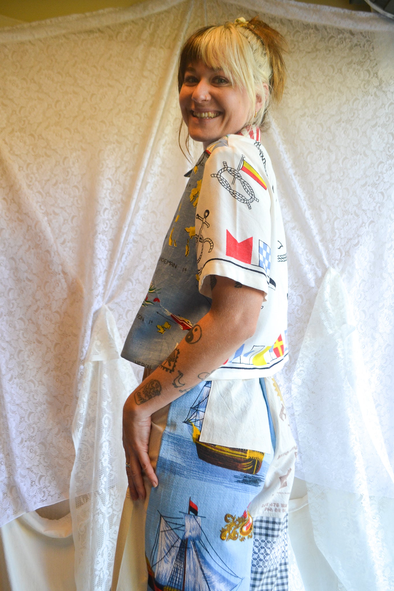 Button Up Shirt | Sail away | Medium